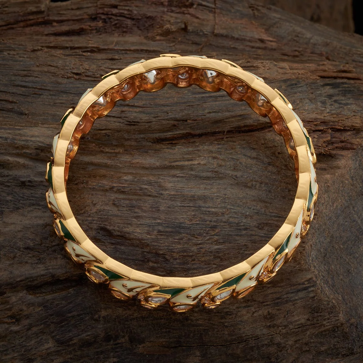 Kundan Bangle 158524 - Image 4