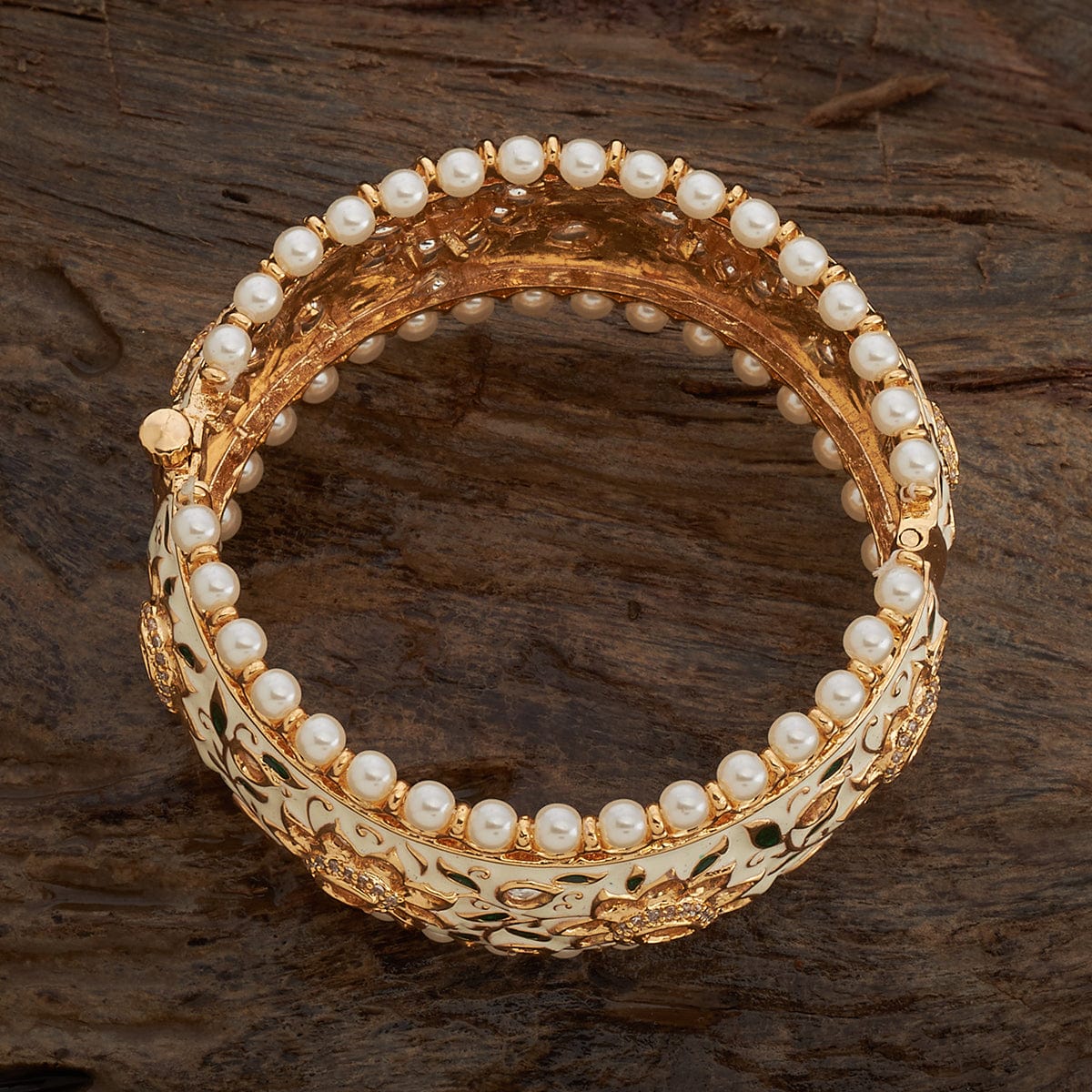 Kundan Bangle 164140 - Image 4
