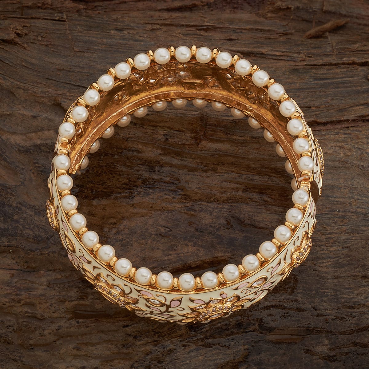 Kundan Bangle 164140 - Image 6