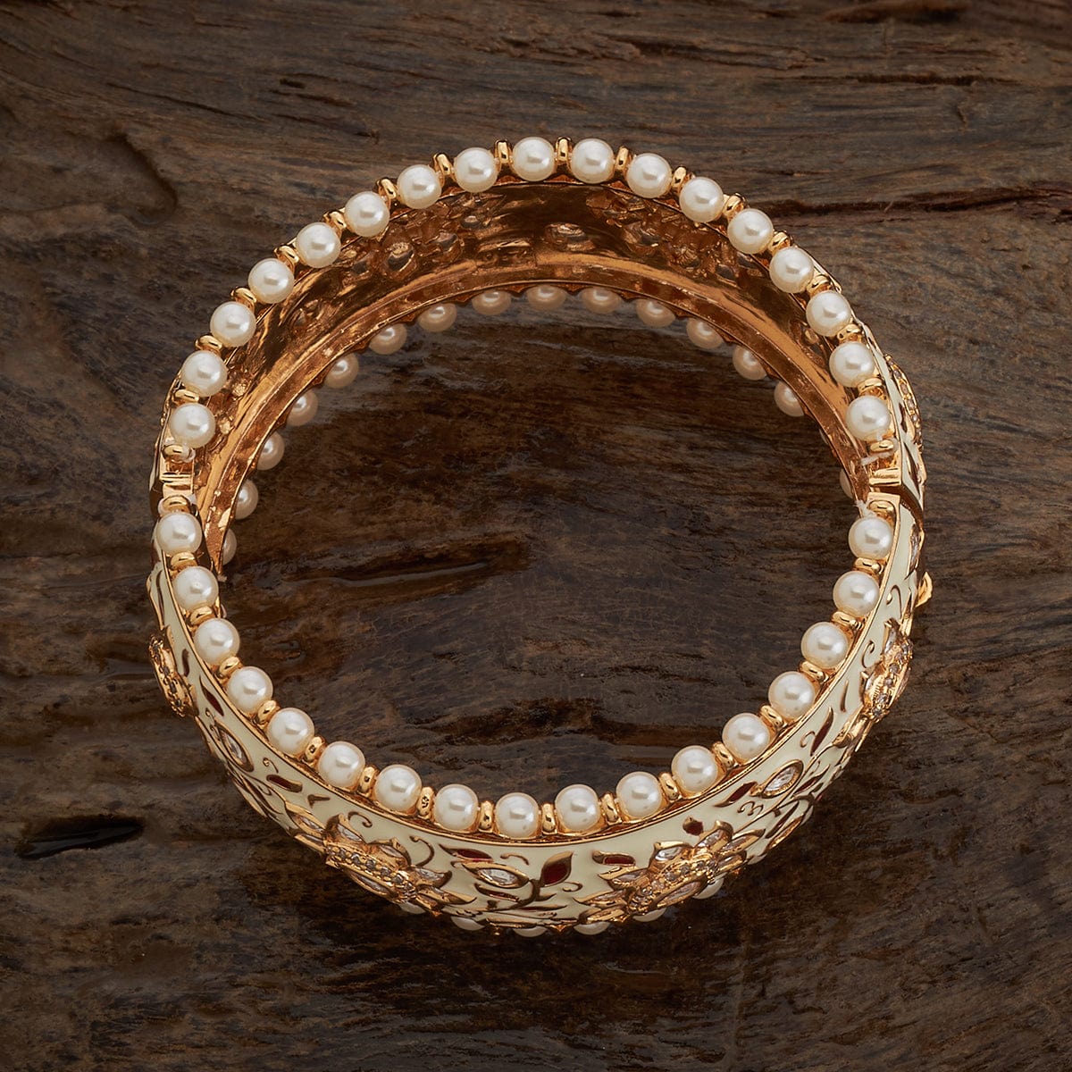 Kundan Bangle 164140 - Image 8