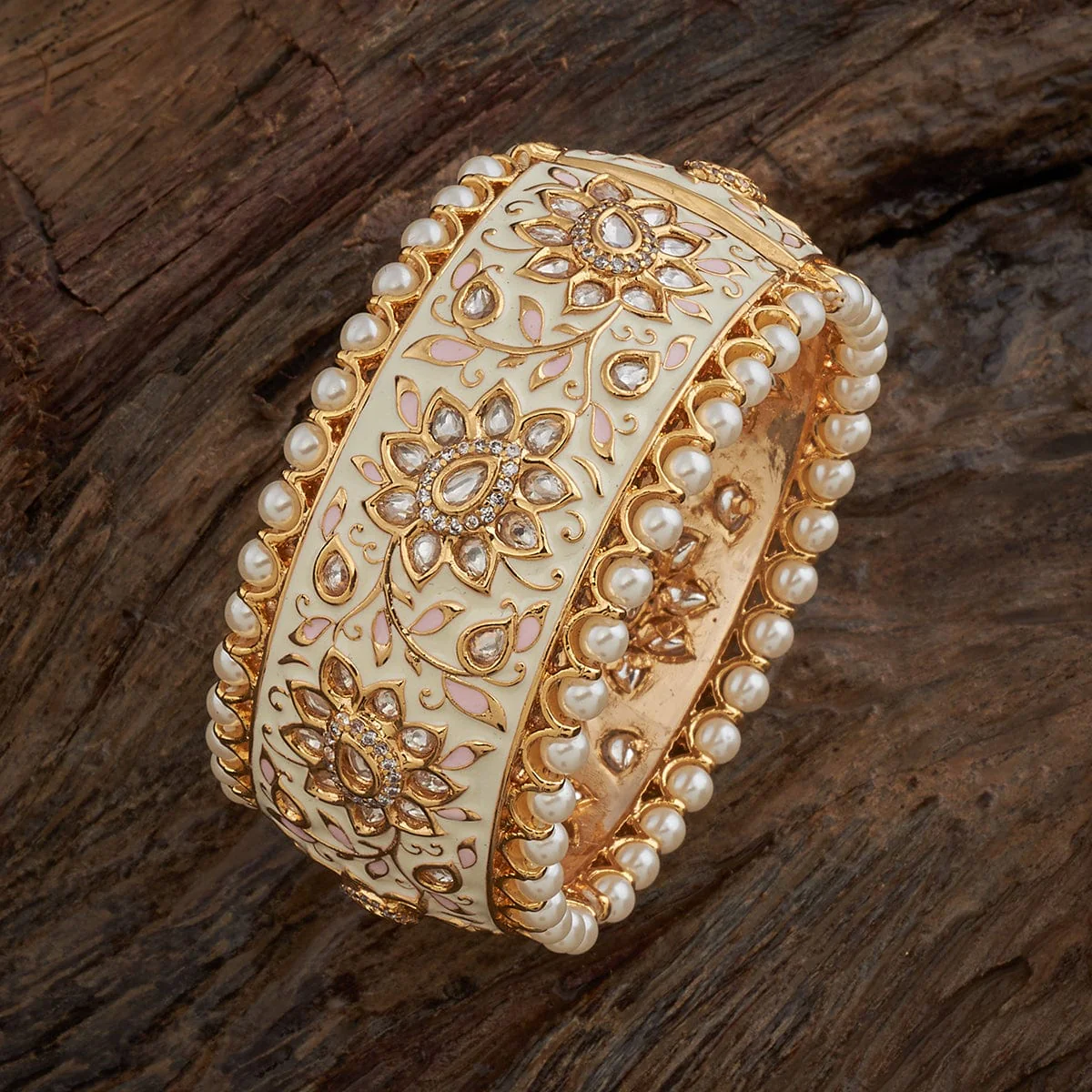 Kundan Bangle 164140 - Image 9