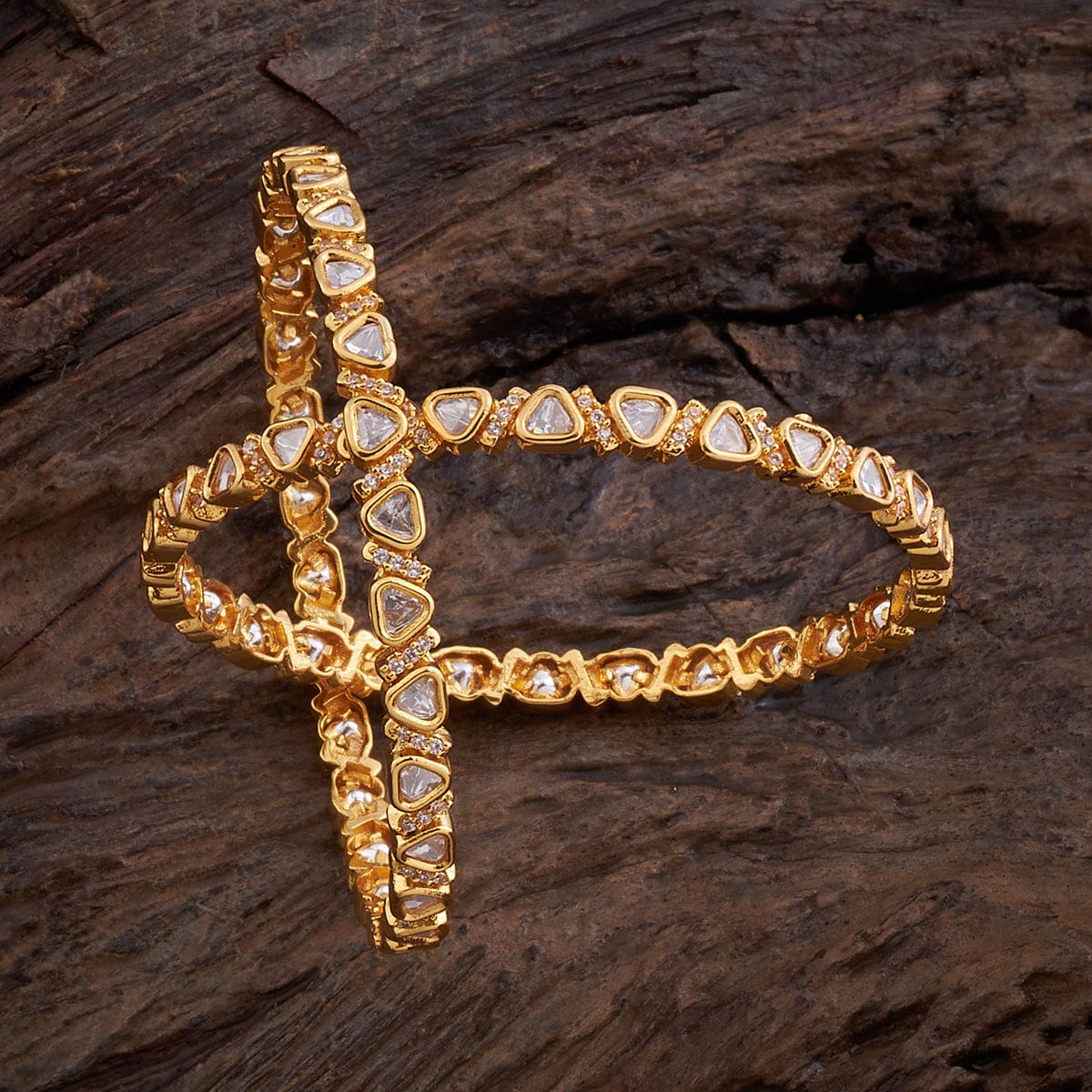 Kundan Bangle 166195 - Image 7