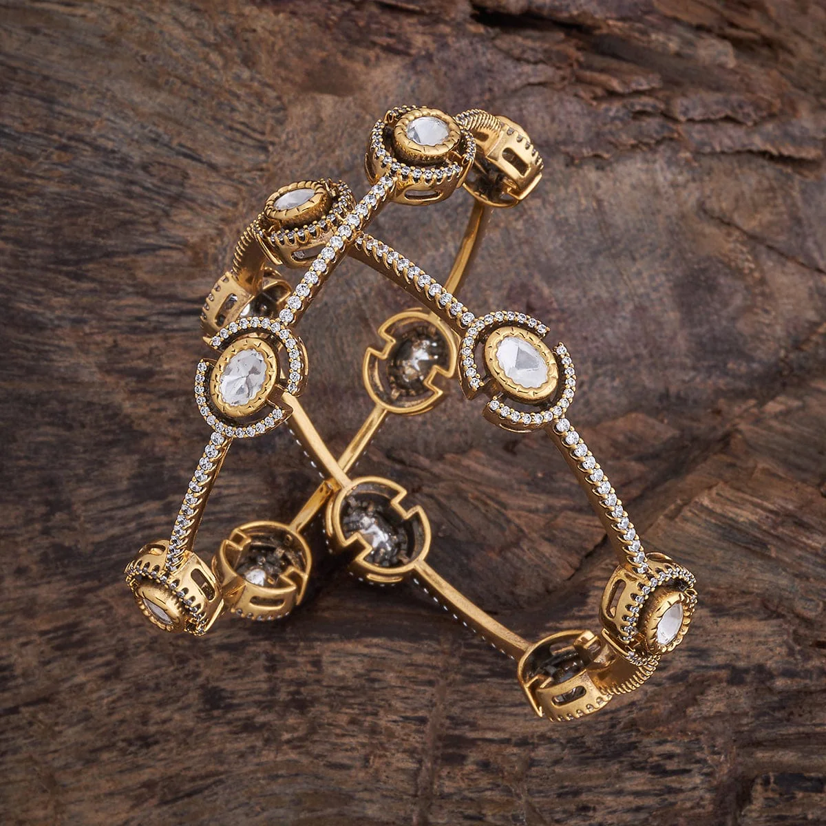 Kundan Bangle 177607 - Image 6