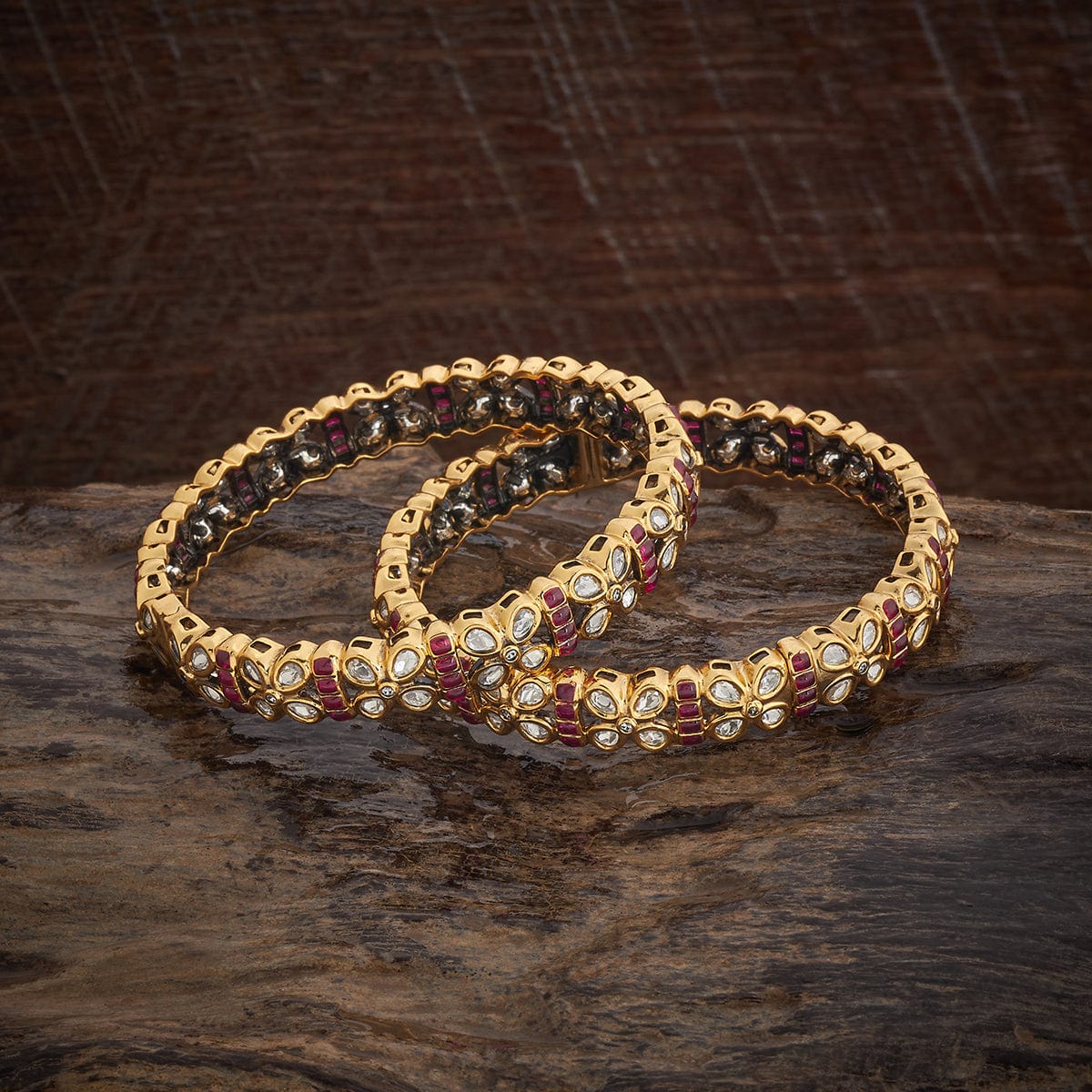 Kundan Bangle 178275 - Image 4