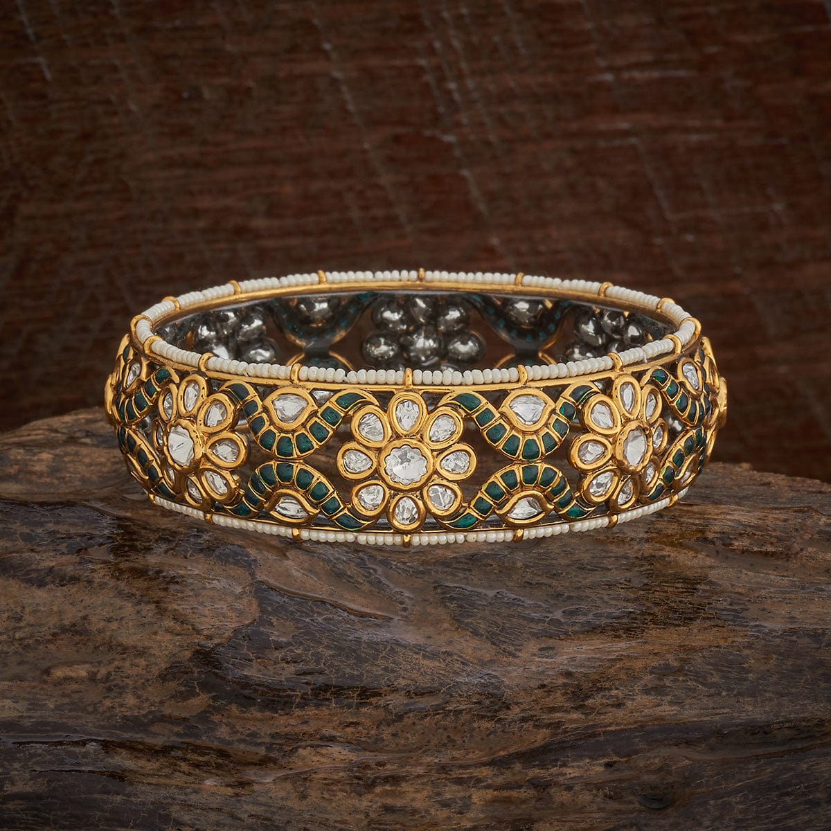 Kundan Bangle 178281 - Image 4