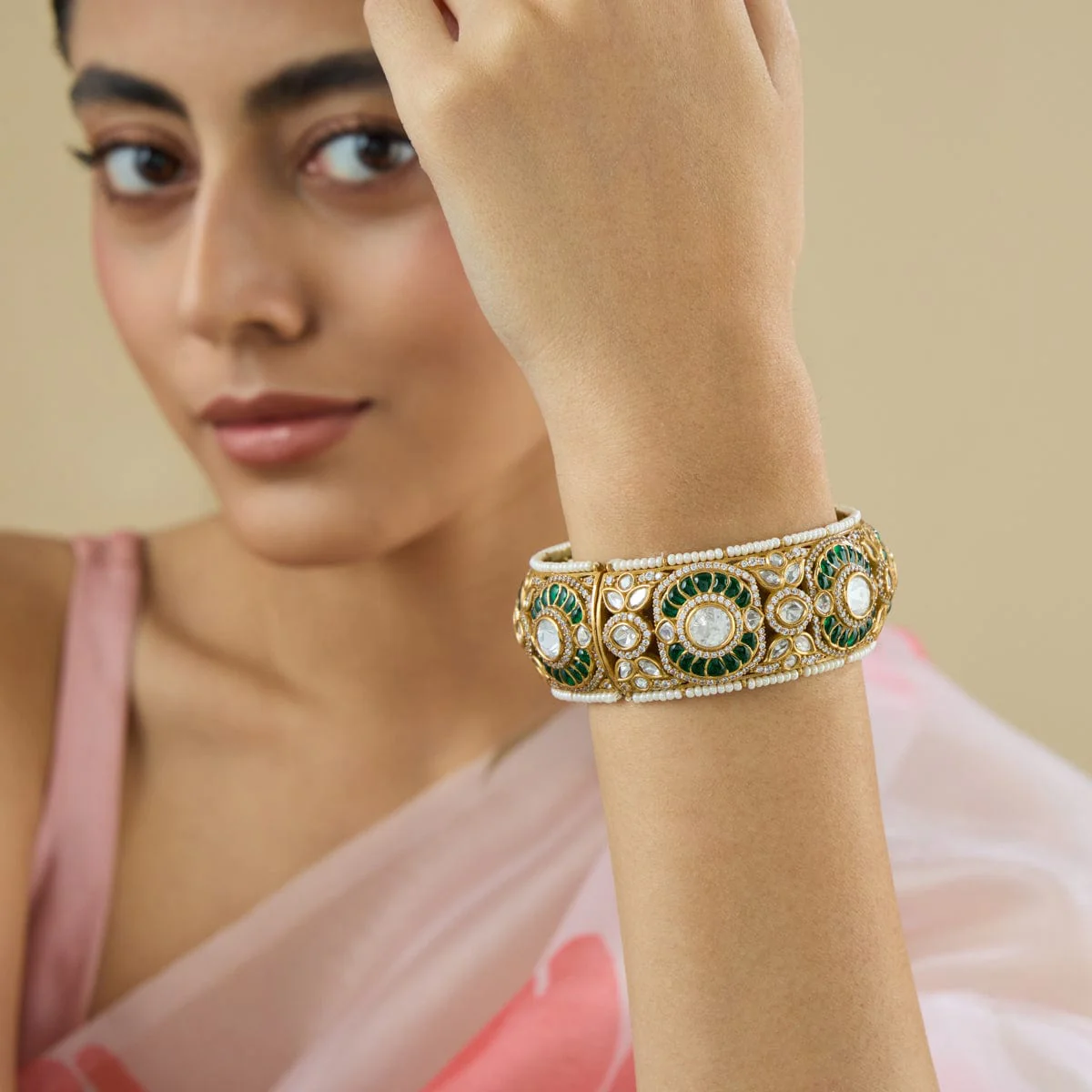 Kundan Bangle 181355 - Image 2