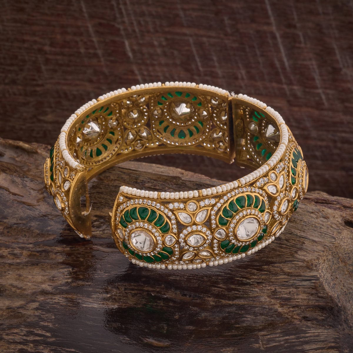Kundan Bangle 181355 - Image 4