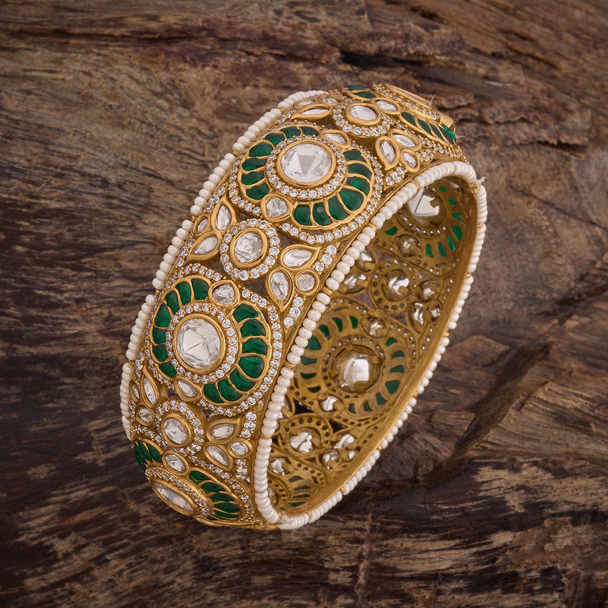 Kundan Bangle 181355 - Image 5