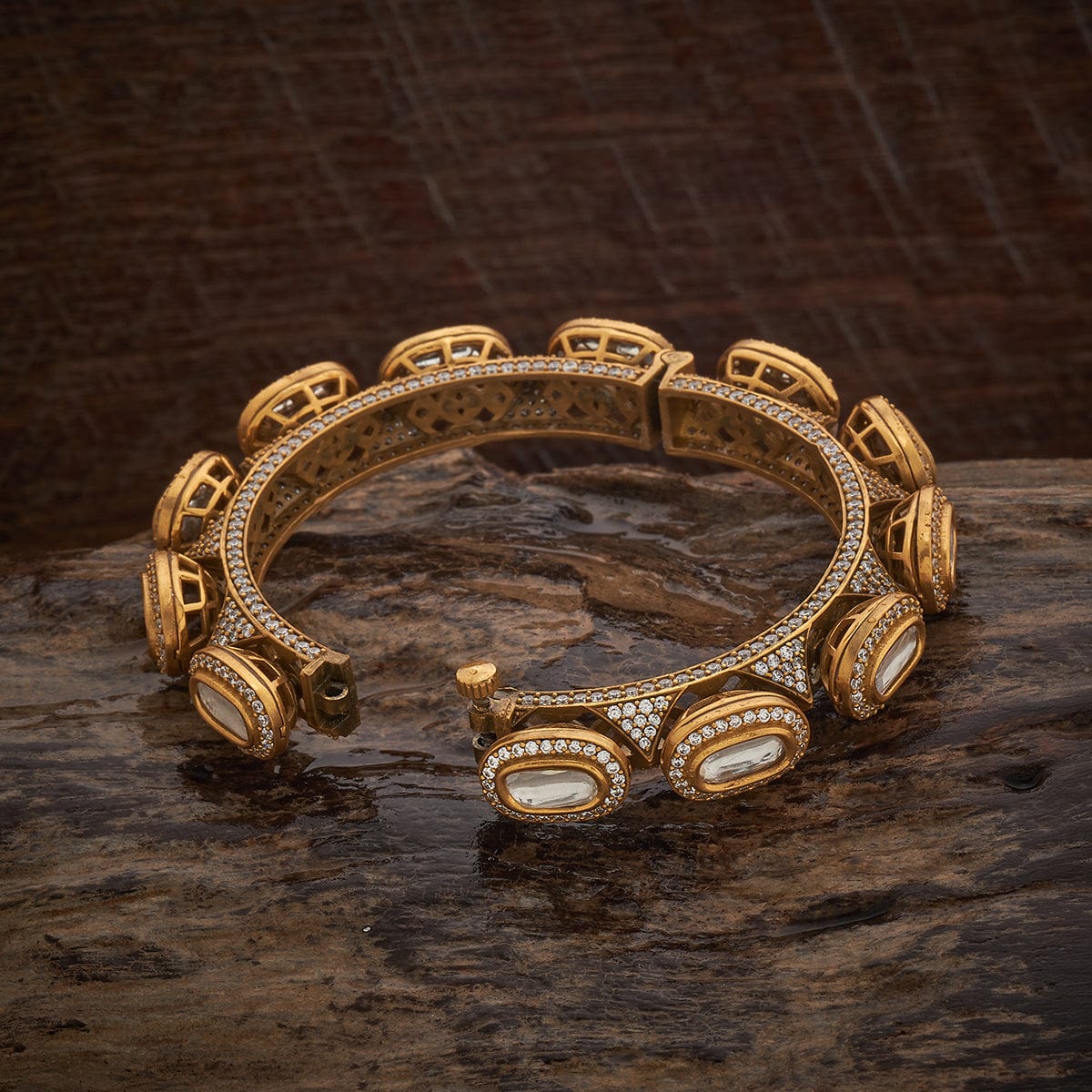 Kundan Bangle 181356 - Image 4