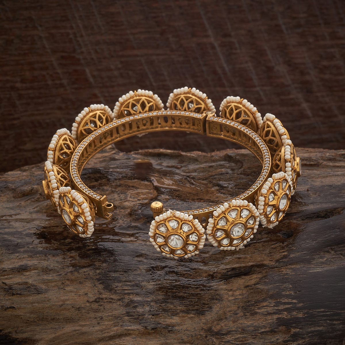 Kundan Bangle 181358 - Image 4