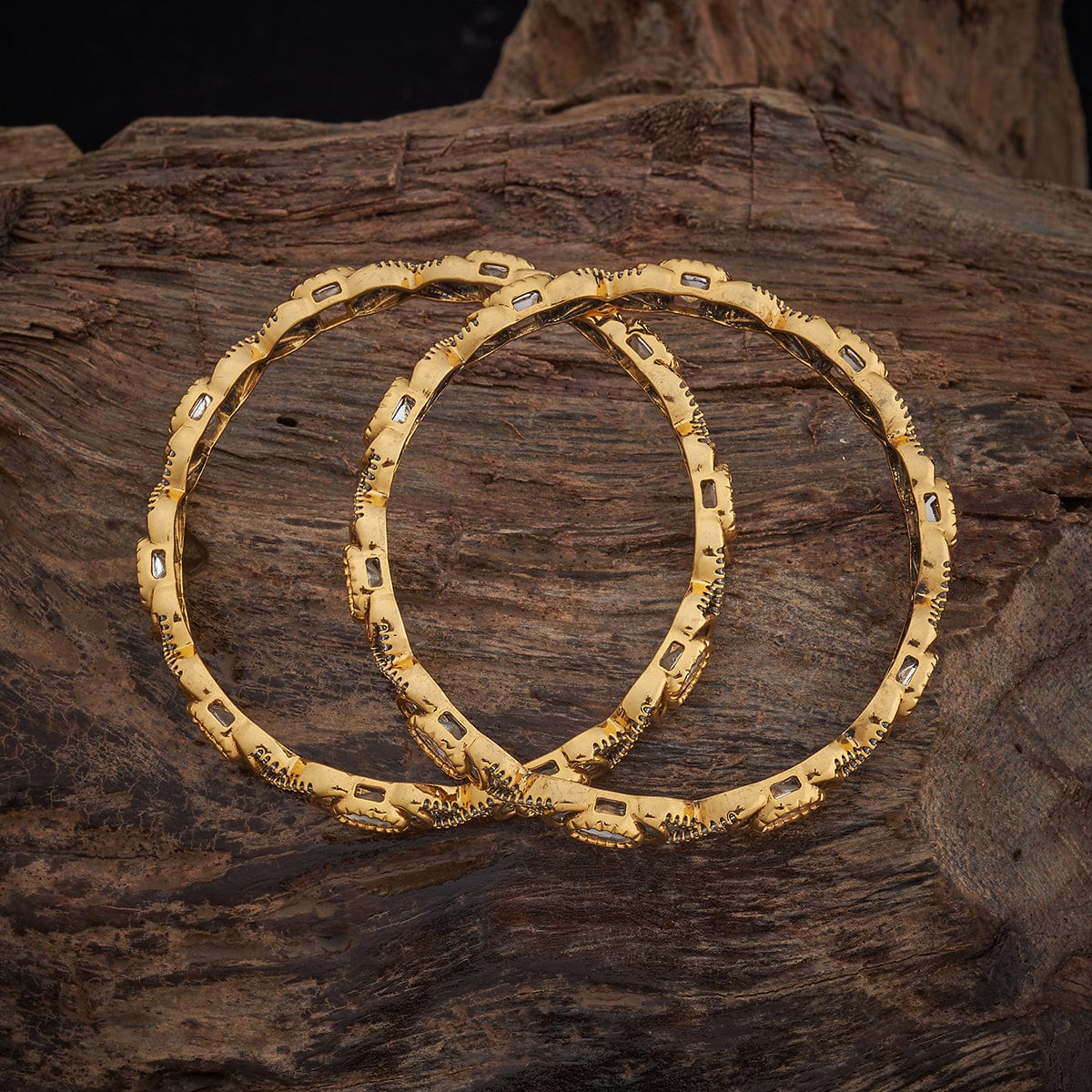 Kundan Bangle 182285 - Image 3