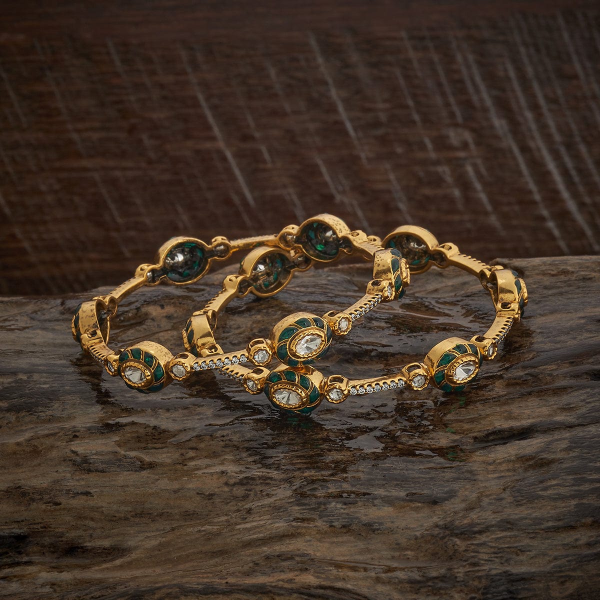 Kundan Bangle 182288 - Image 4