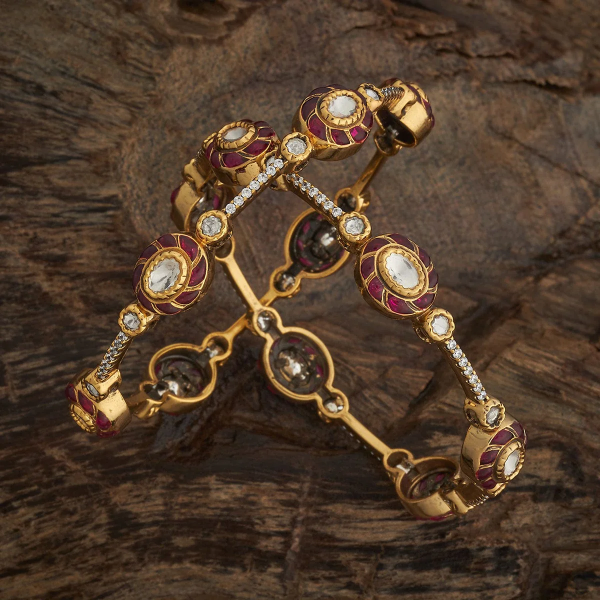 Kundan Bangle 182288 - Image 7