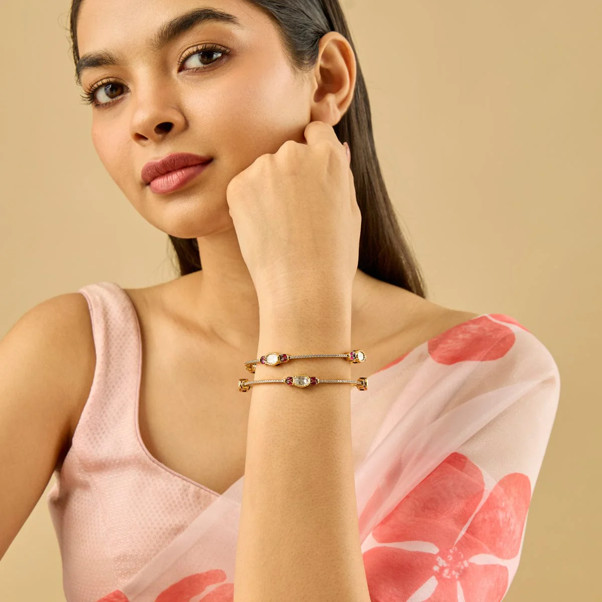Kundan Bangle 182289 - Image 6