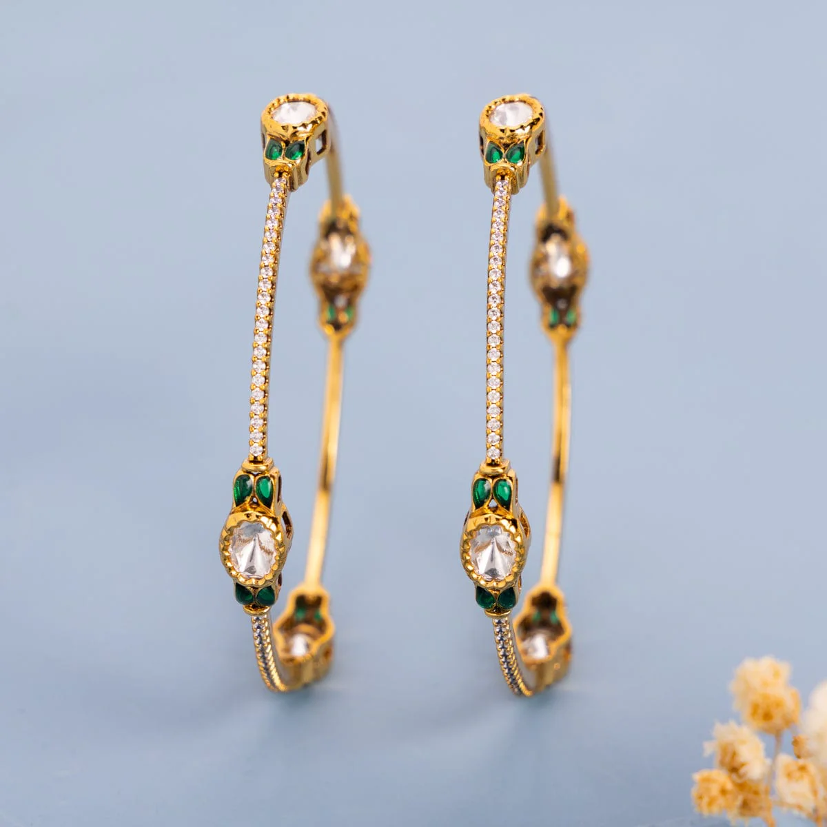 Kundan Bangle 182289 - Image 8