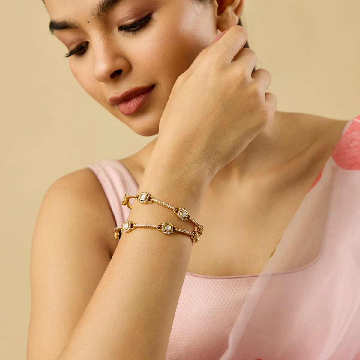 Kundan Bangle 184807 - Image 6