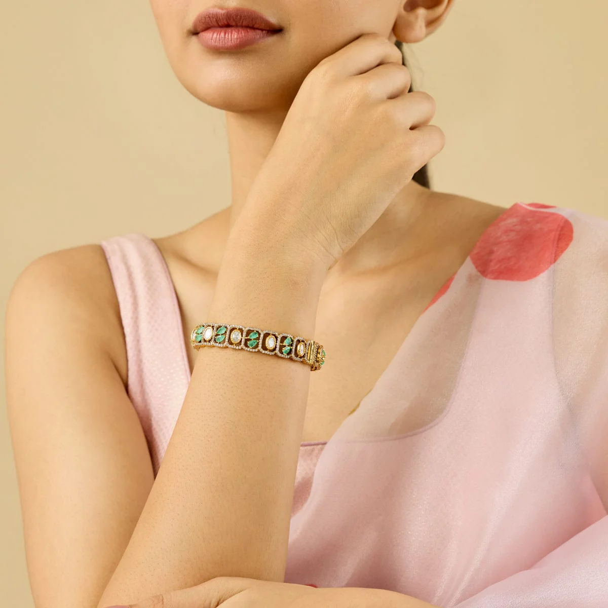 Kundan Bangle 184810 - Image 11