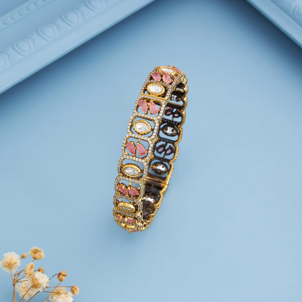 Kundan Bangle 184810 - Image 6
