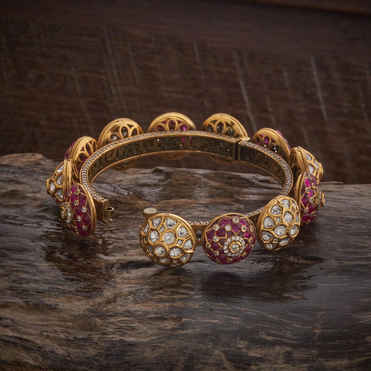 Kundan Bangle 185273 - Image 4