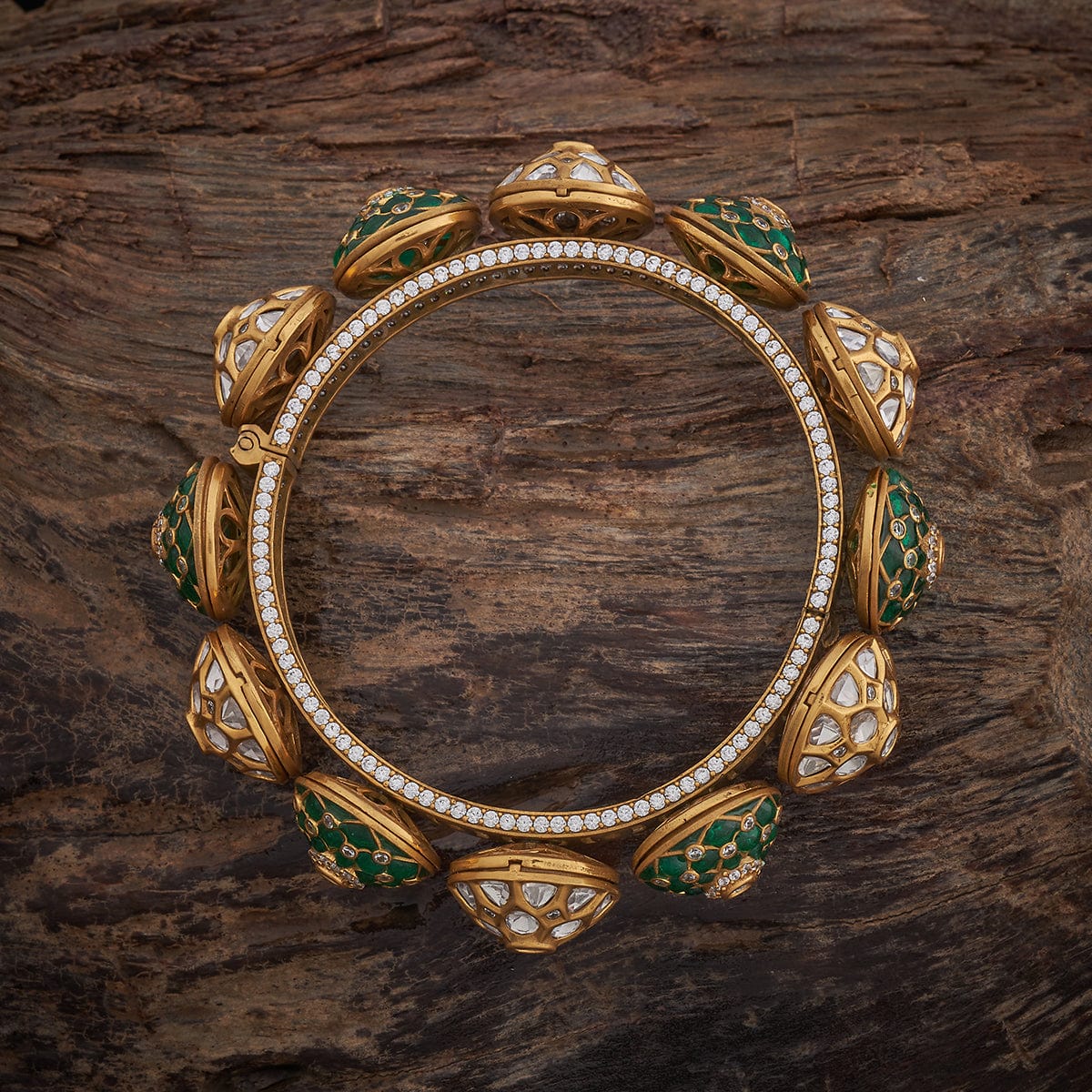Kundan Bangle 185273 - Image 8