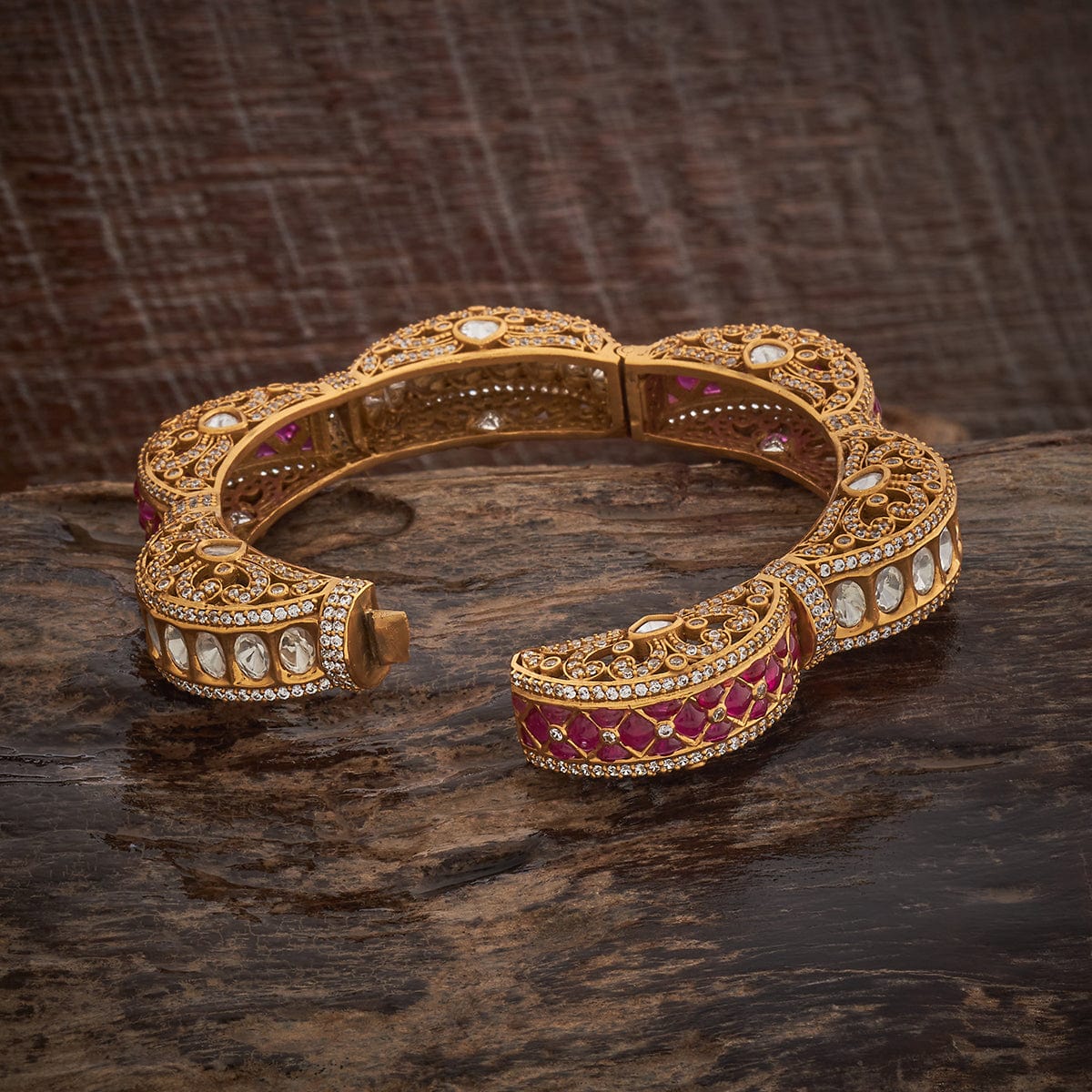 Kundan Bangle 185275 - Image 4