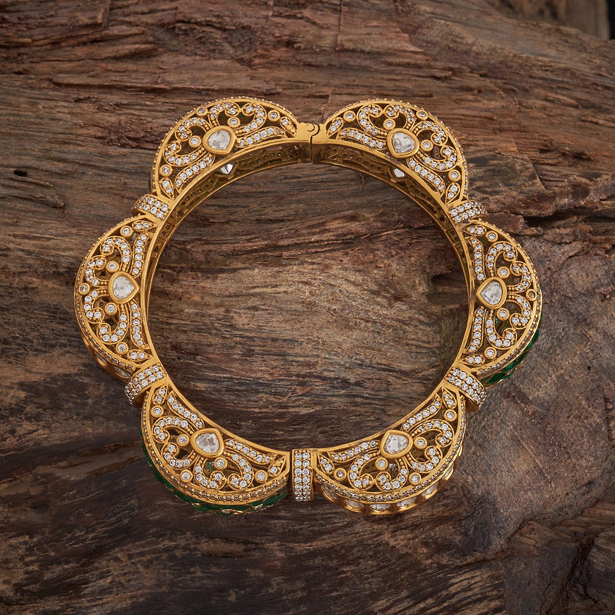 Kundan Bangle 185275 - Image 8