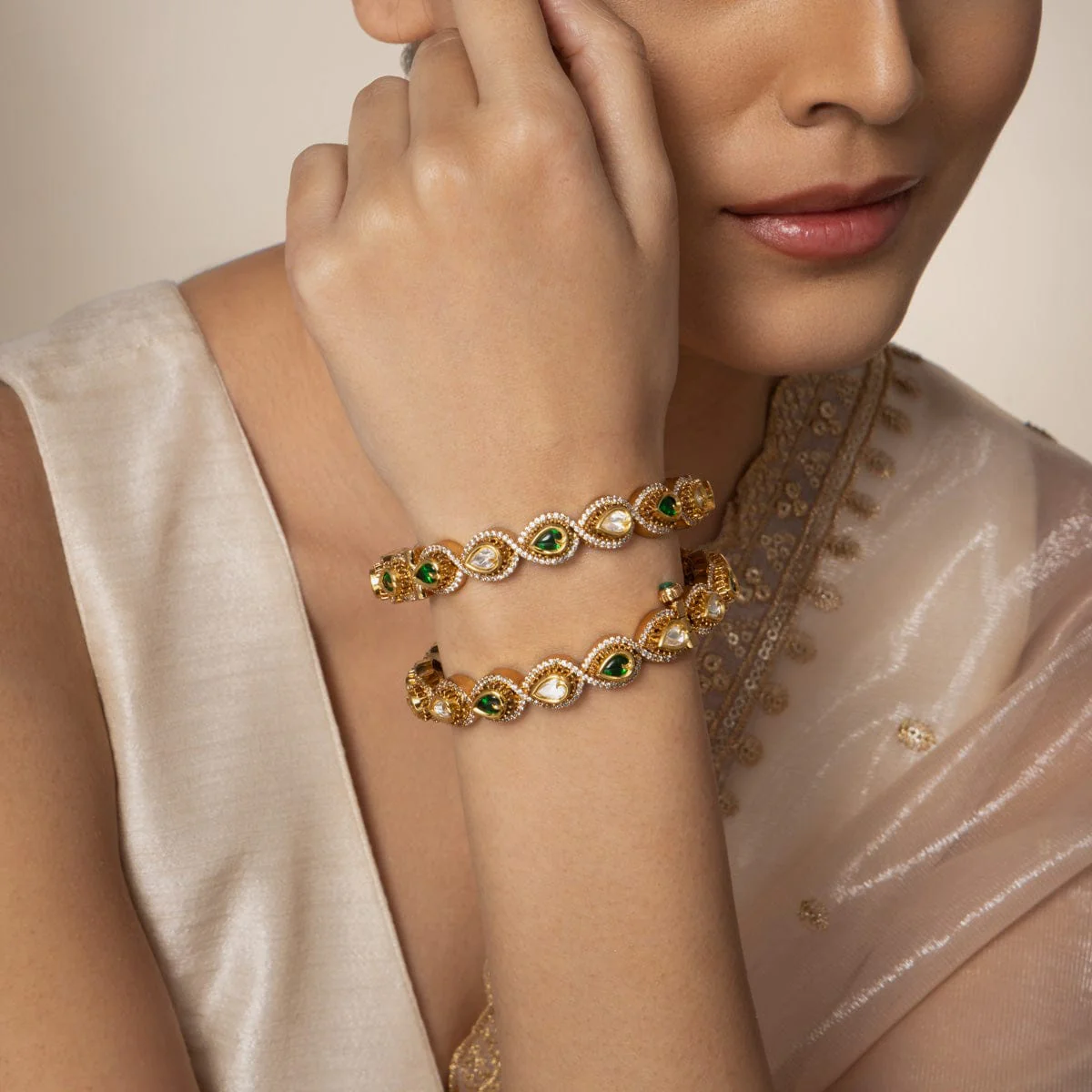 Kundan Bangle 187896 - Image 6