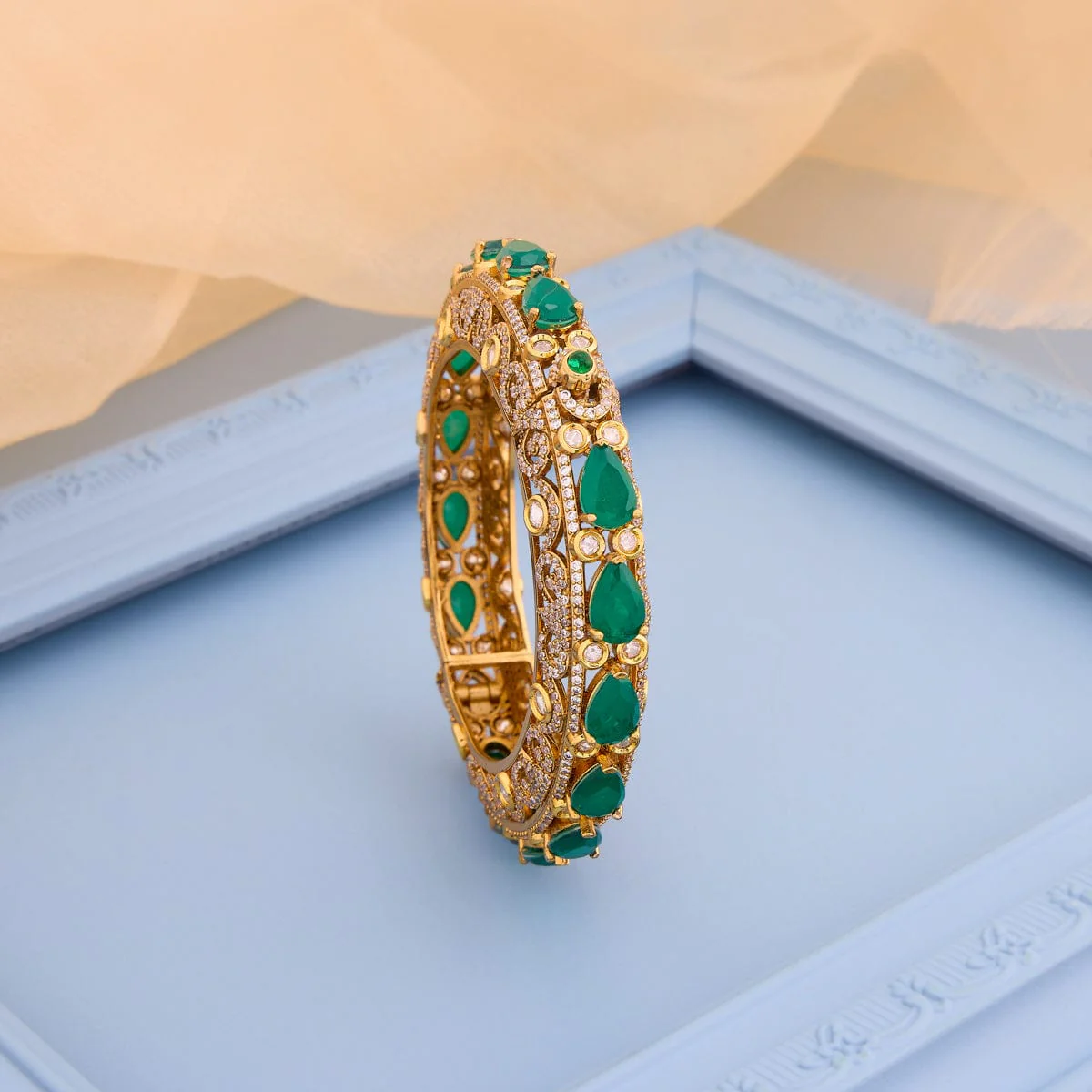 Kundan Bangle 193681 - Image 2