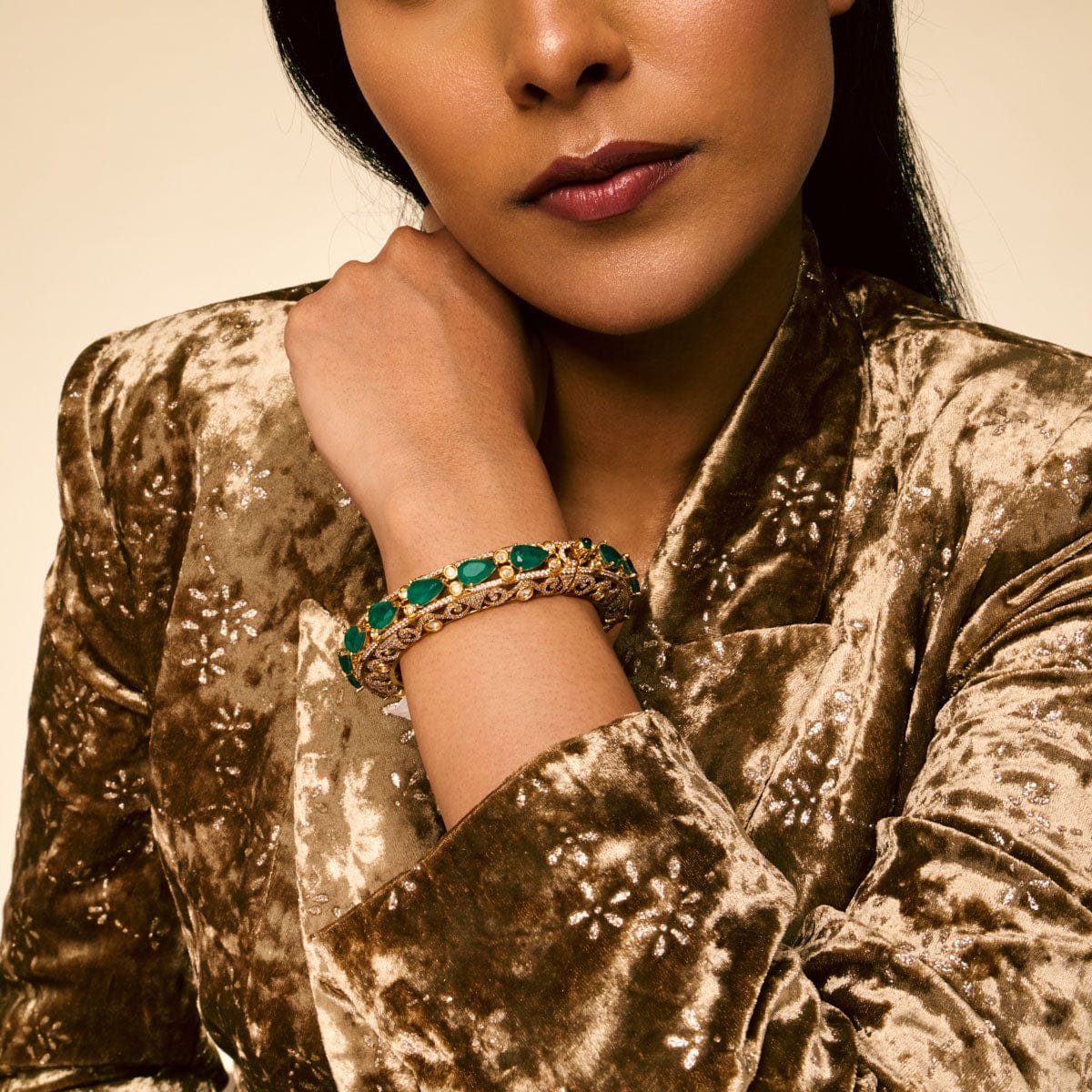 Kundan Bangle 193681 - Image 6