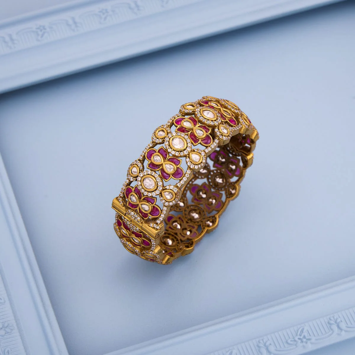 Kundan Bangle 193708 - Image 2