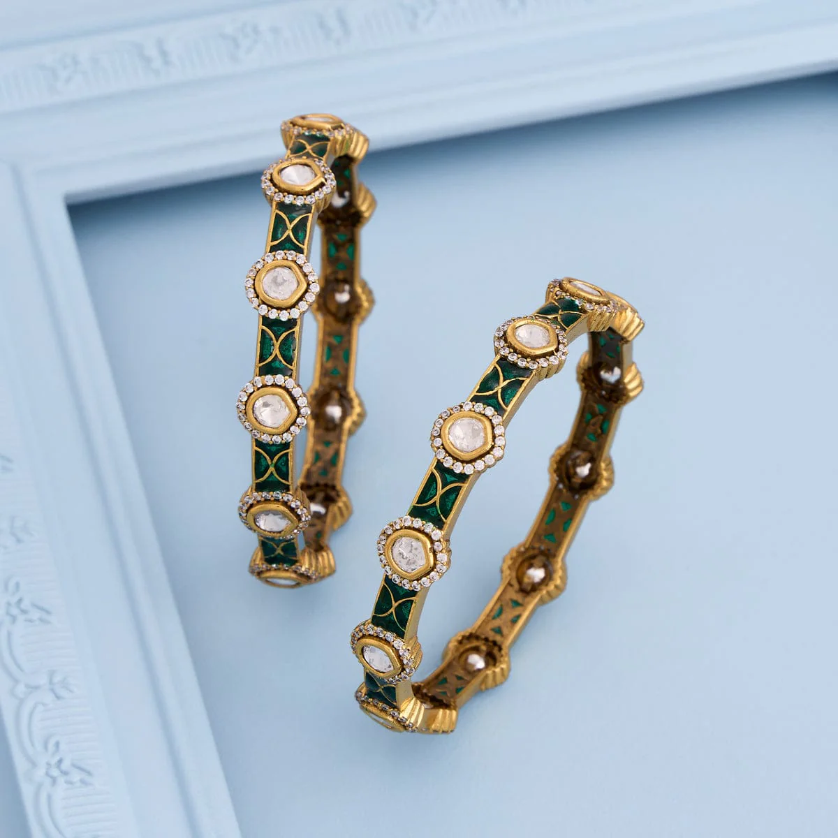 Kundan Bangle 193789 - Image 7