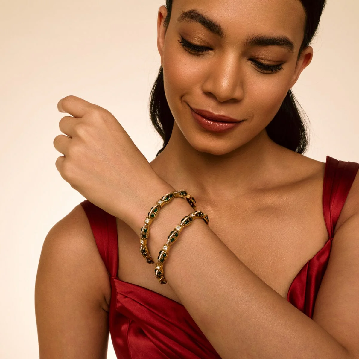Kundan Bangle 193790 - Image 11