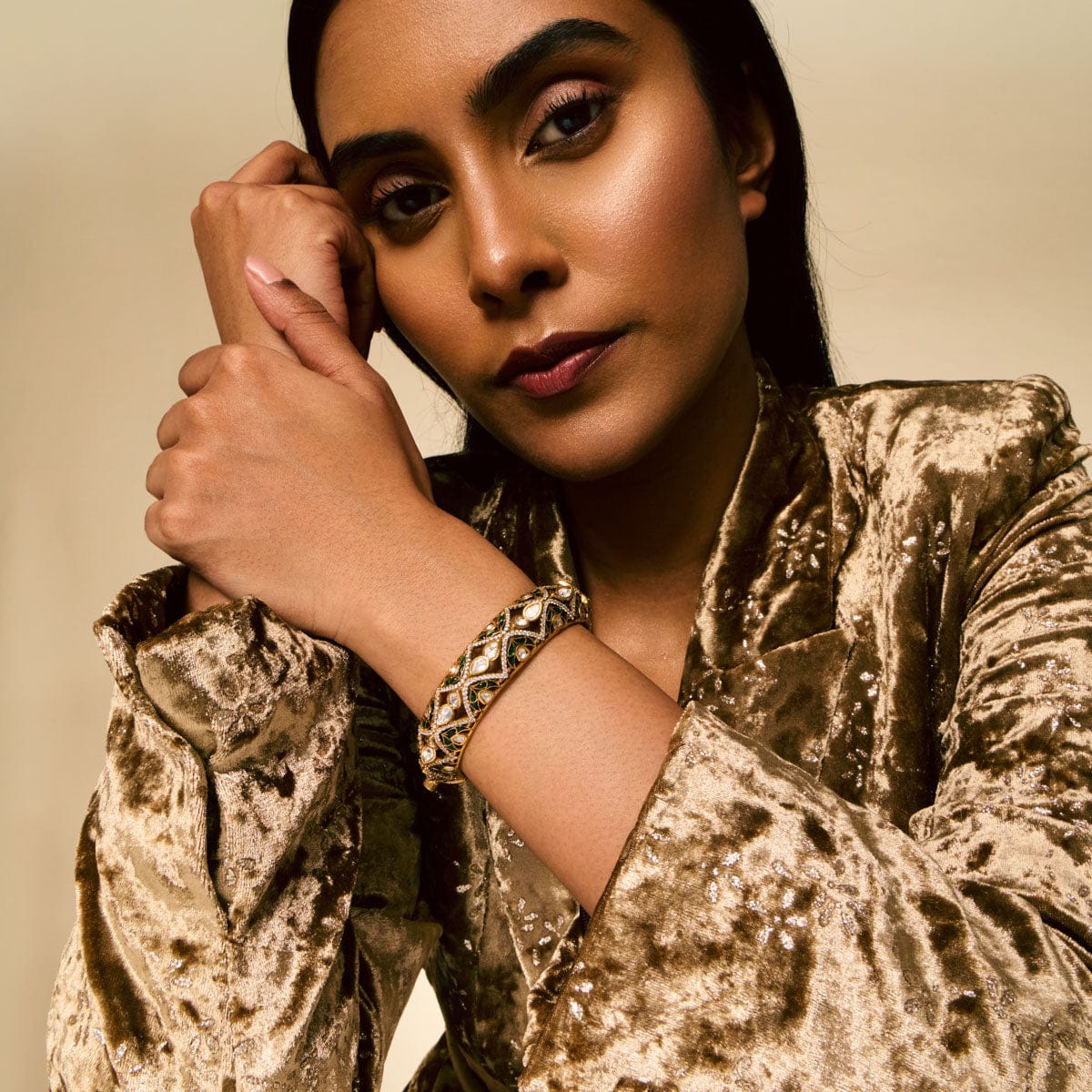 Kundan Bangle 193791 - Image 11