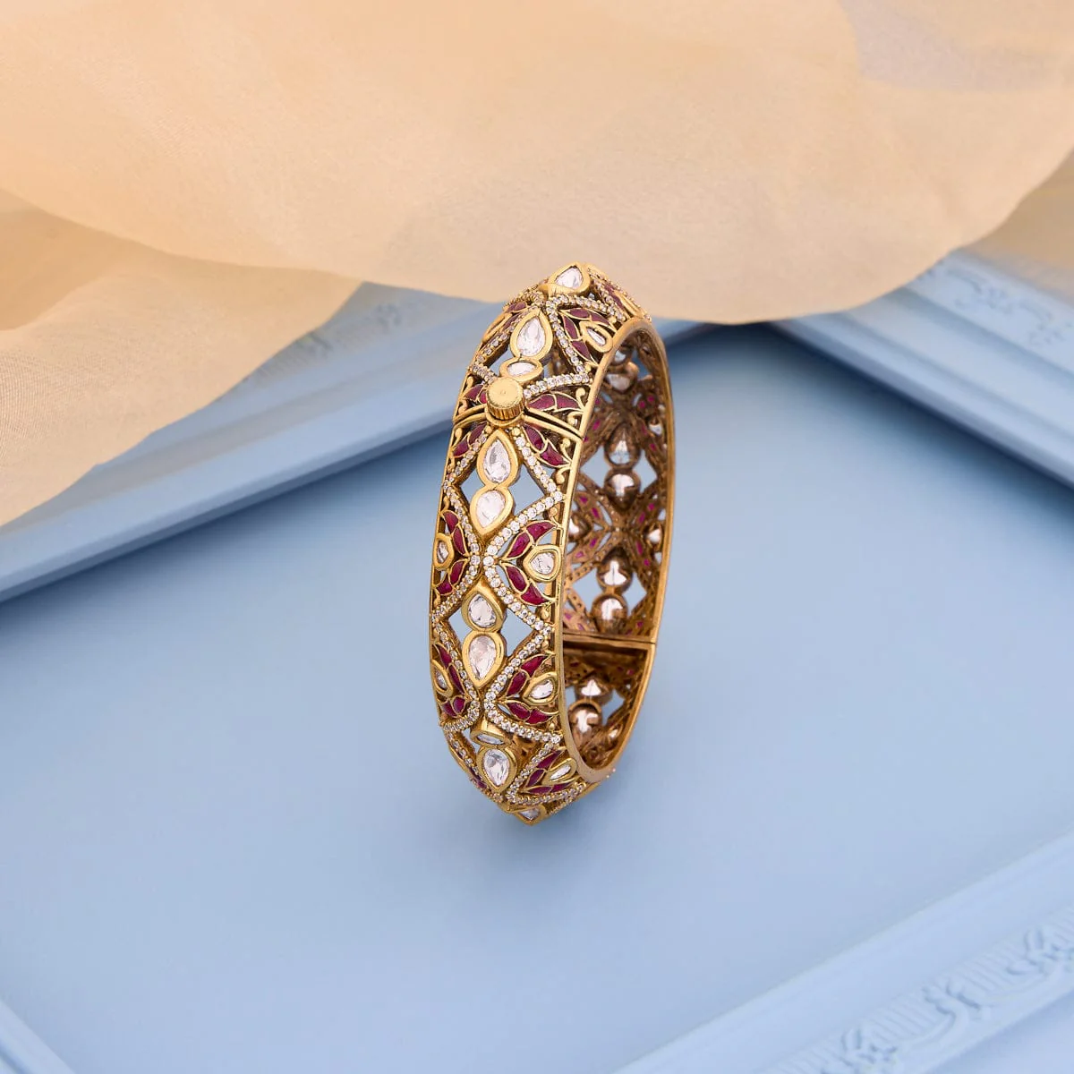 Kundan Bangle 193791 - Image 2