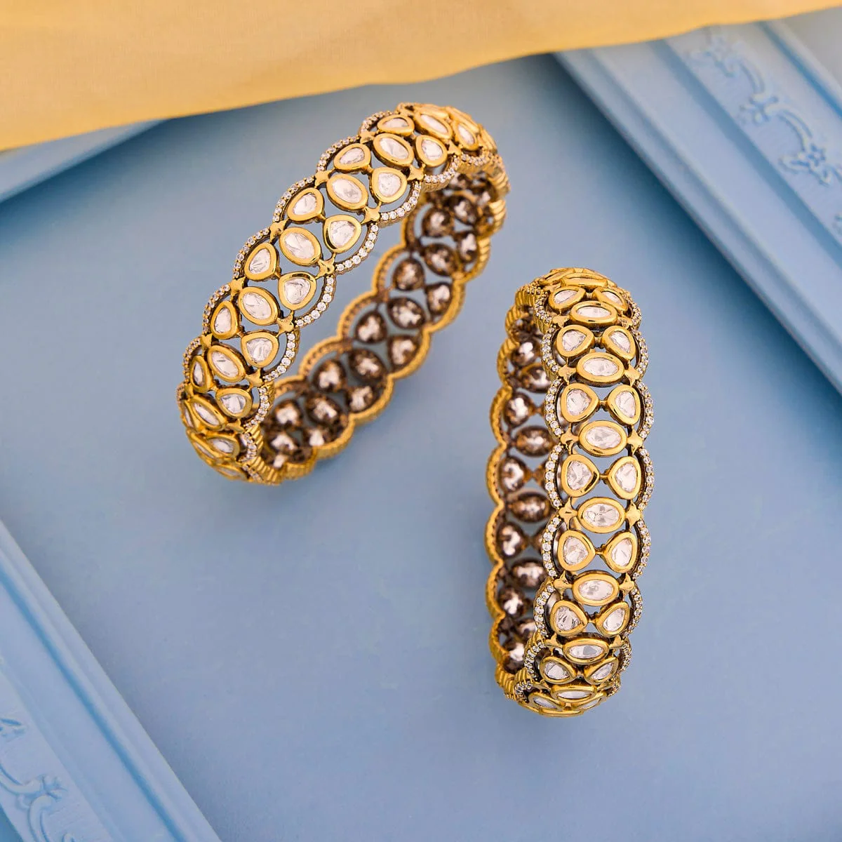 Kundan Bangle 195185 - Image 2