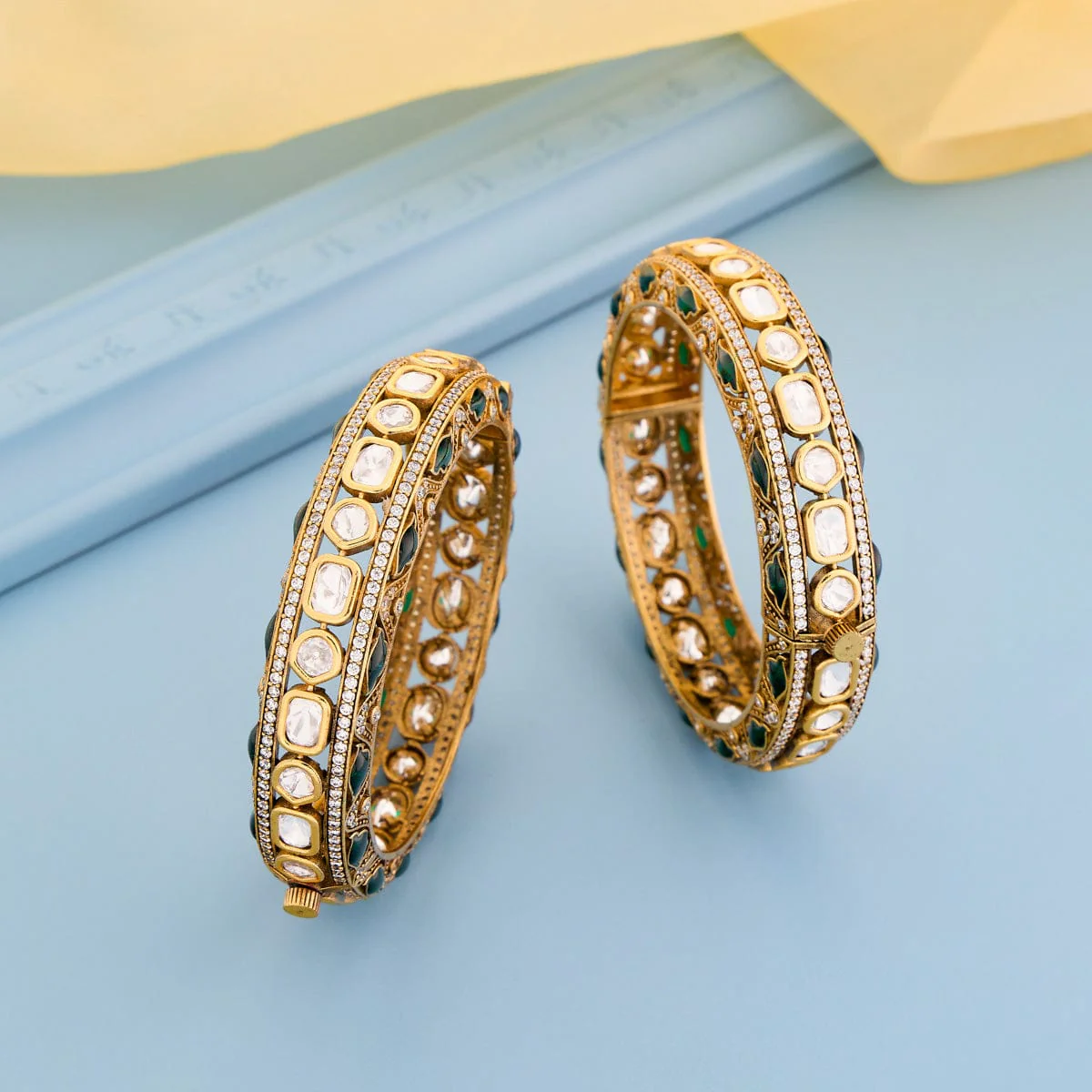Kundan Bangle 195737 - Image 2