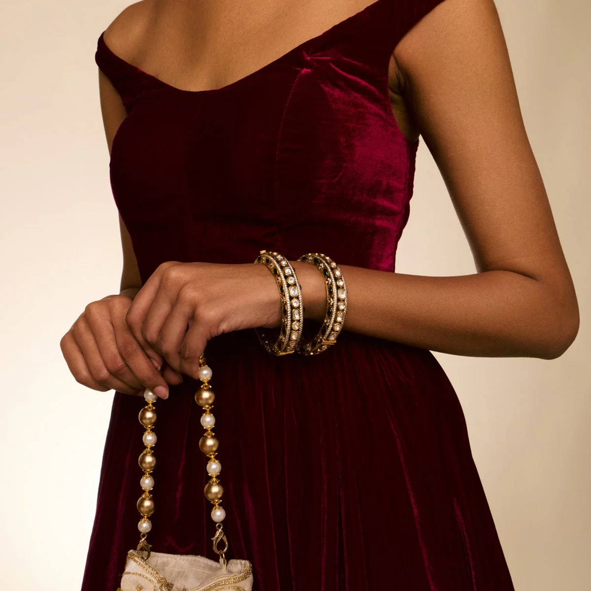 Kundan Bangle 195737 - Image 6