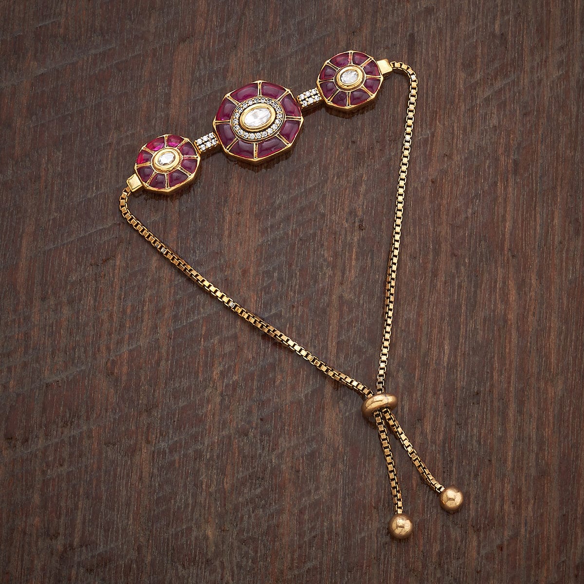 Kundan Bracelet 181094 - Image 4