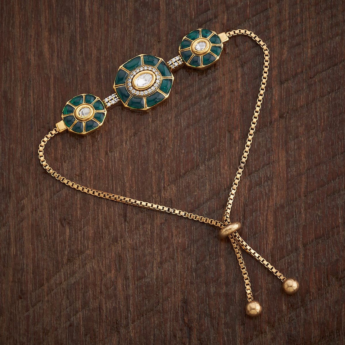 Kundan Bracelet 181094 - Image 5