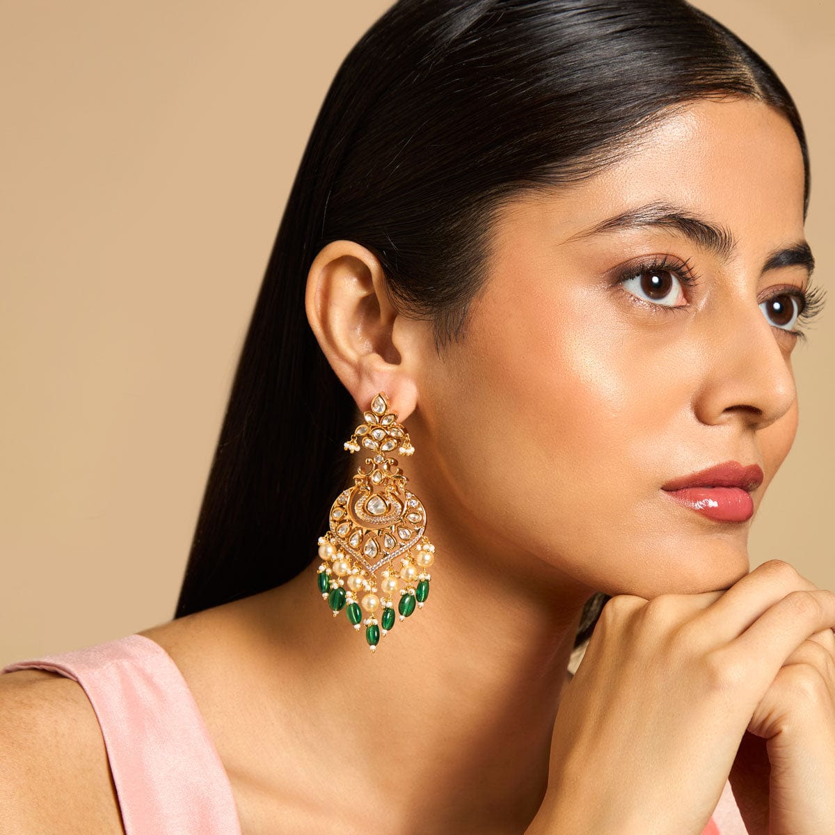 Kundan Earring 147395 - Image 2