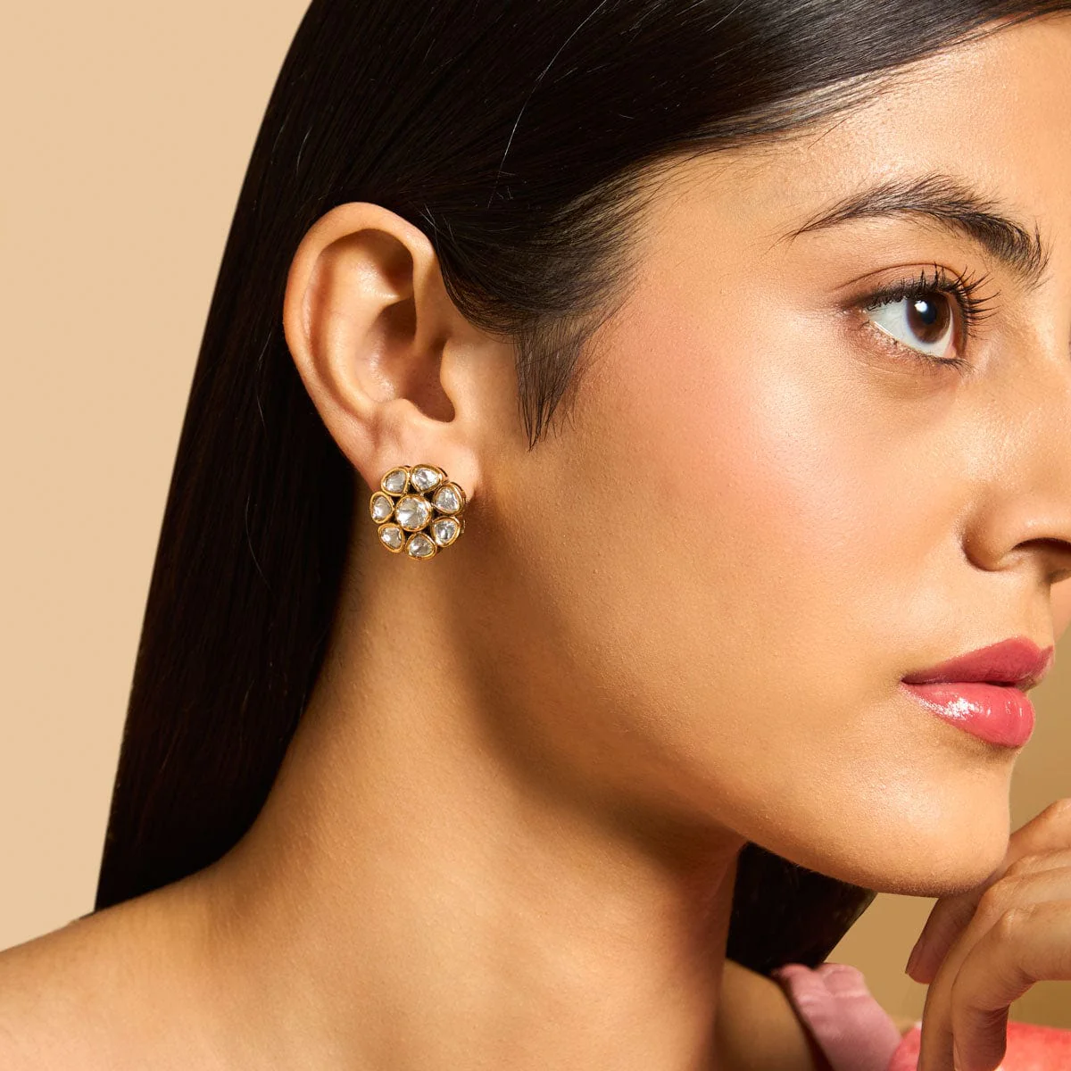 Kundan Earring 147402 - Image 3