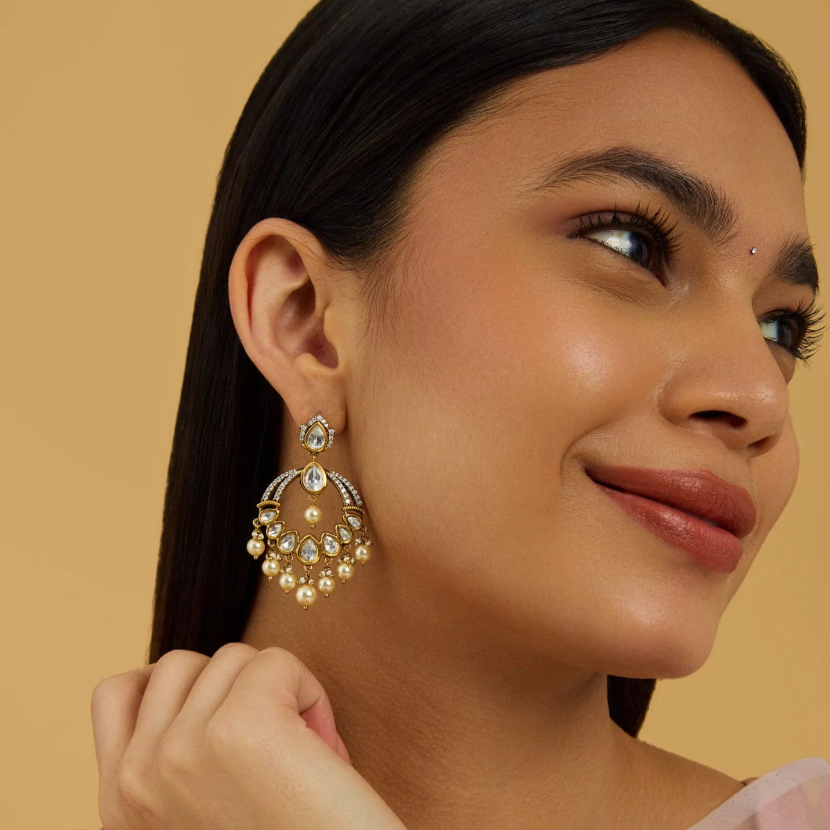 Kundan Earring 177603 - Image 3