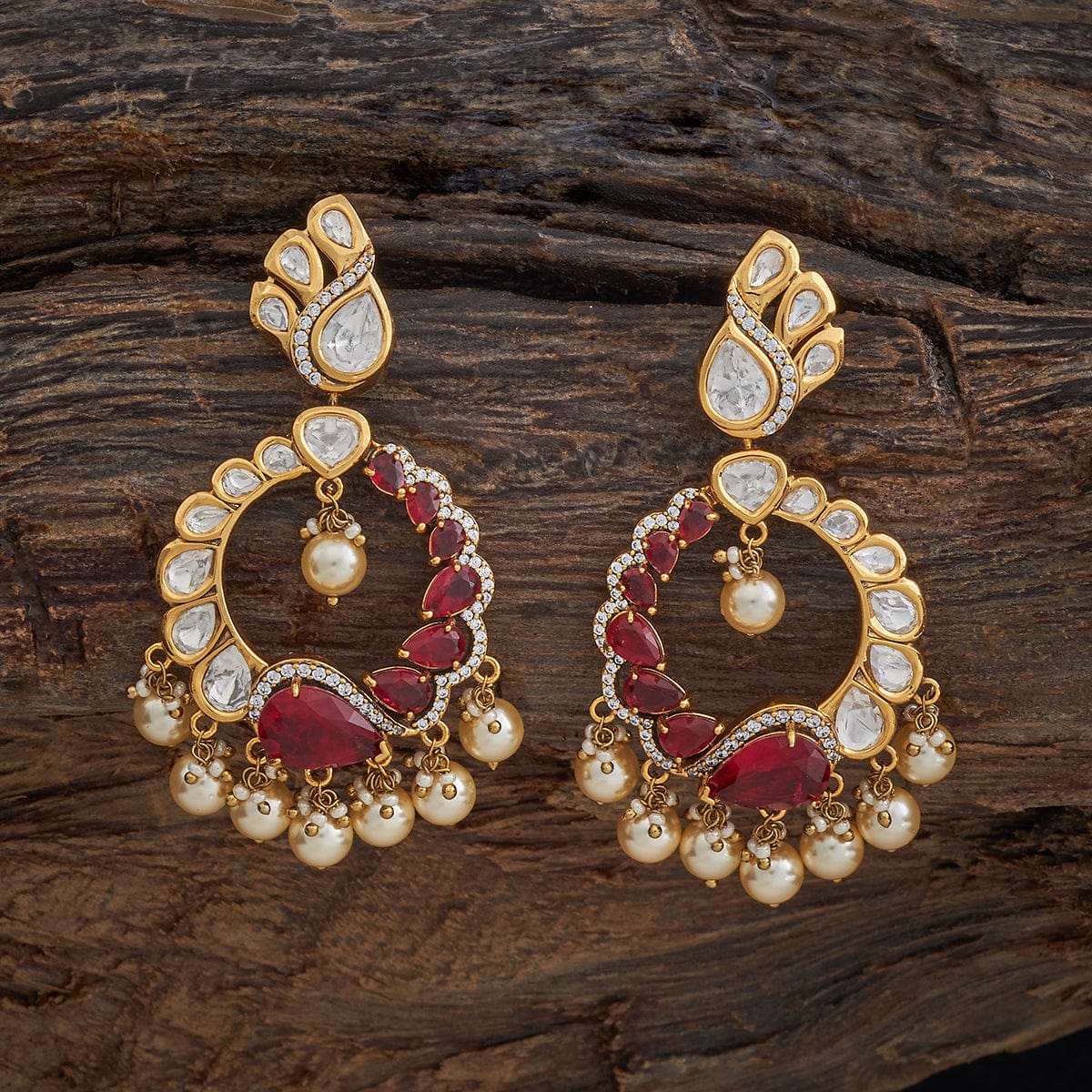 Kundan Earring 178301 - Image 4