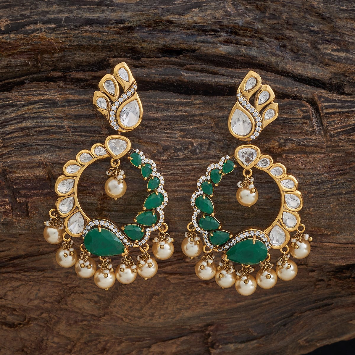 Kundan Earring 178301 - Image 6