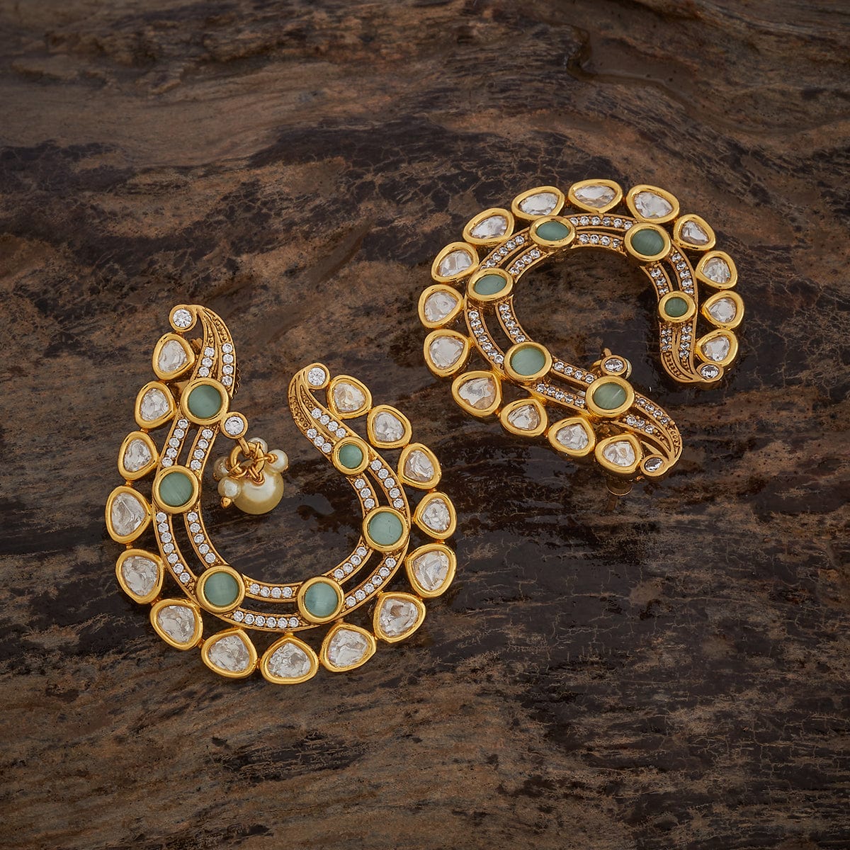 Kundan Earring 181640 - Image 11
