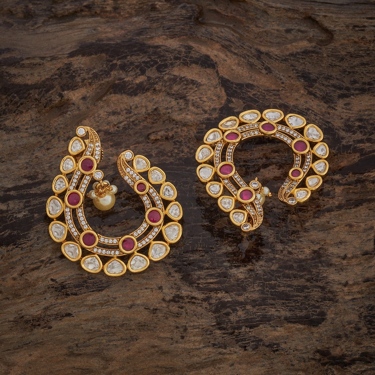 Kundan Earring 181640 - Image 4