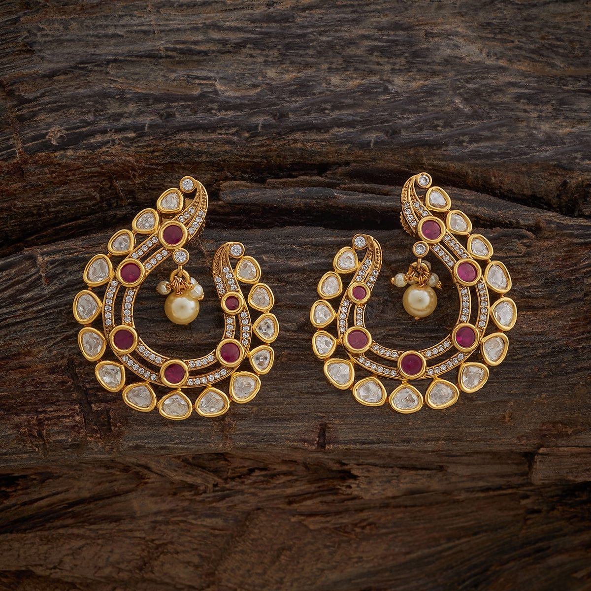 Kundan Earring 181640 - Image 5