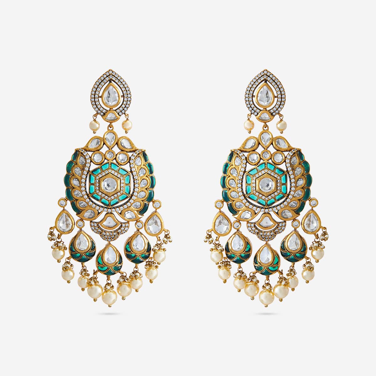 Kundan Earring 182290 - Image 5