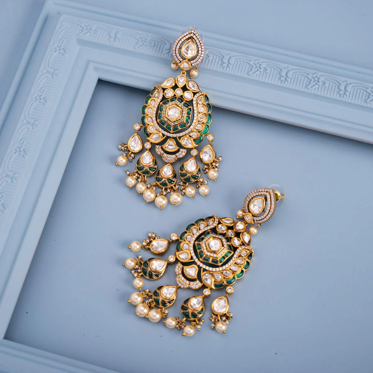 Kundan Earring 182290 - Image 6