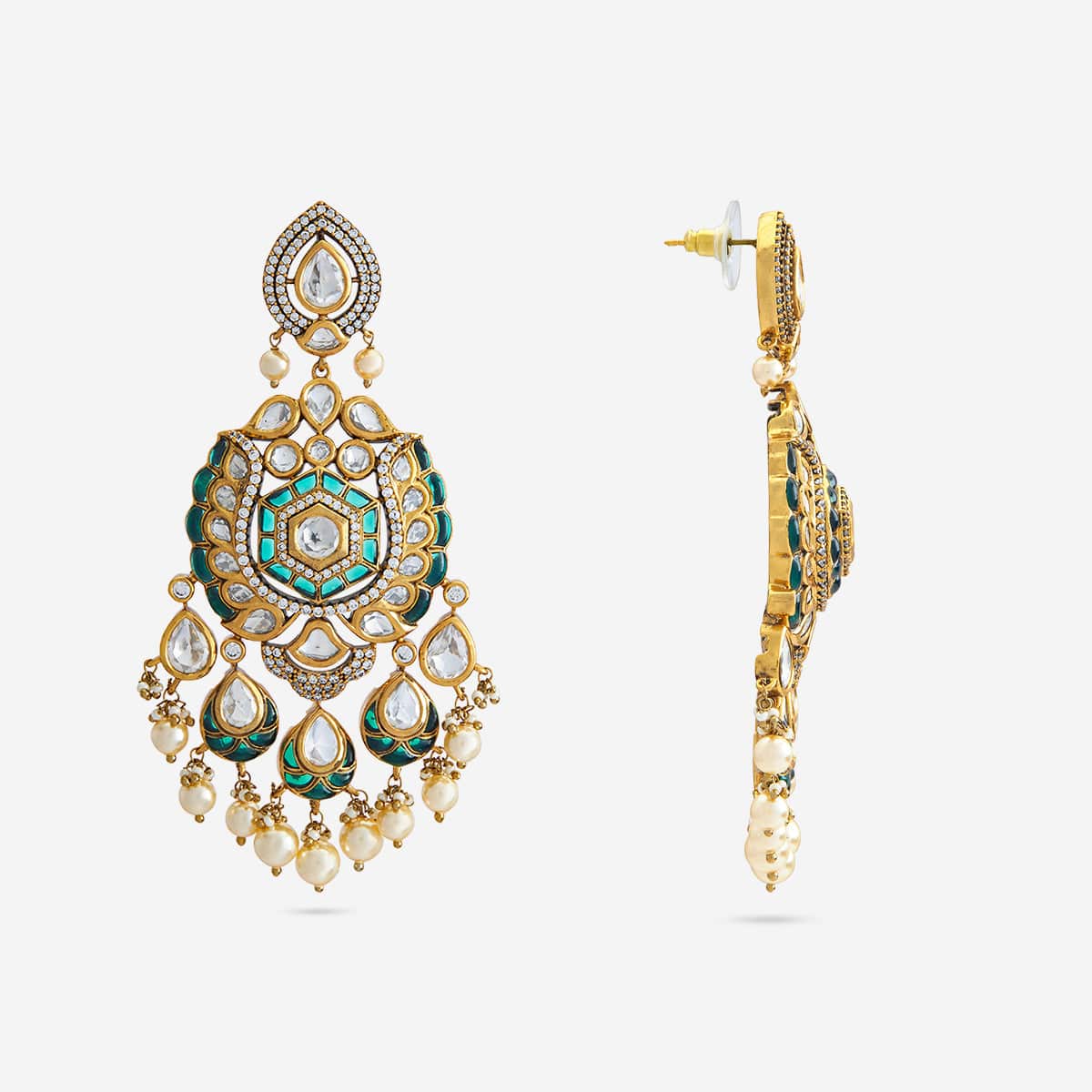 Kundan Earring 182290 - Image 7